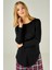 Kadın Yanları Yırtmaçlı Uzun Kollu Bluz 3