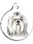 Suluboya Shih Tzu Yuvarlak Köpek Künyesi 1
