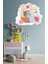 Sevimli Kediler ve Örgü Yumakları Çocuk Odası Dekoratif Duvar Sticker 5