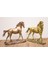 Antioch Artdesign Ikili Yürüyen At Biblo Bronz Gold Set Ev Dekor Hediyelik Eşya 2