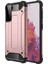 Samsung Galaxy S21 Plus Kapak Çift Katmanlı Zırh Tank Kılıf Rose Gold 1