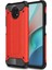 Xiaomi Redmi Note 9T Kapak Çift Katmanlı Zırh Tank Kılıf Kırmızı 1