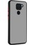 Xiaomi Redmi Note 9 Kılıf Kamera Korumalı Slikon Kenarlı Renkli Düğmeli Mat Arka Kapak Siyah 1