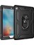 Apple iPad 6 2017 Military Yüzüklü Stantlı Tam Koruma Tank Tablet Kılıf Siyah 1