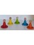 Waldorf Montessori Peg Bebek Mini Insancık + Halka Boyalı 5'erli Set 5