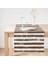 Kahve Çizgili Motifli Dekoratif Modern Süet Runner 1
