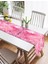 Pembe Zeminli Dijital Baskılı Modern Süet Runner 2