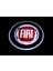 Fiat Araçlar Için Pilli Yapıştırmalı Kapı Altı LED Hayalet Logo 2