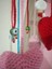 Amigurumi El Örmesi Kırmızı Kalpli Kapı Süsü 4