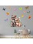 Kt Decoration Sevimli Tavşanlar ve Renkli Kelebekler Pvc Çocuk Odası Duvar Sticker Seti 2