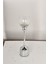 Regına Cam Şamdan Silver 38*9 cm 1