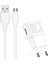 Fitplus Bianca Seri Şarj Aleti ve Micro USB Kablo Set 2.1A FT-801 Beyaz 1