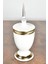 Prowhıte Kristal Kulplu Gold Şekerlik 39 cm 1