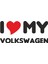 I Love My Volkswagen Sticker - 15106 1
