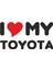 I Love My Toyota Sticker - 15008 1