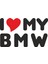 I Love My Bmw Sticker - 15006 1