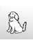 Folyo Sticker Sevimli Köpek 60 cm Uzunluk 1