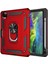 Apple iPad 11 Pro Military Yüzüklü Stantlı Tam Koruma Tank Tablet Kılıf Kırmızı 1