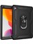 Apple iPad 8 Military Yüzüklü Stantlı Tam Koruma Tank Tablet Kılıf Siyah 1
