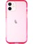 Apple iPhone 12 Kılıf Renkli Şeffaf Kapak Pembe 1