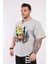 Oversize Antrenman Tişörtü Kalın Cardio Rag Top Big Sam 3208 2