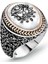 Osmanlı Devlet Armalı Sedef Erkek Gümüş Yüzük 1