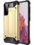 Samsung Galaxy S21 Plus Kapak Çift Katmanlı Zırh Tank Kılıf - Gold 1