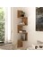 Shelf R9 Köşe Duvar Rafı Modern Kitaplık Atlantik Çam 1