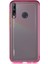 Huawei P40 Lite E Kılıf Renkli Şeffaf Kapak - Pembe 1