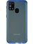 Samsung Galaxy M31 Kılıf Renkli Şeffaf Kapak - Mavi 1