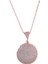 Beyaz Taşlı Rose Gold Kolye 1