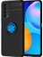Huawei P Smart 2021 Kılıf Kamera Çıkıntılı Renkli Yüzüklü Standlı Mıknatıslı Kapak (Ravel) 2