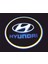 Hyundai Pilli Yapıştırmalı Kapı Altı LED Hayalet Logo 2