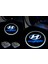 Hyundai Pilli Yapıştırmalı Kapı Altı LED Hayalet Logo 3