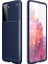 Samsung Galaxy S21 5G Kılıf Negro Karbon Dizayn+Full Ekran Lacivert 1