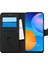 Huawei P Smart 2021 Kılıf Fabric Book Wallet Siyah 1