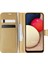 Samsung Galaxy A02S Kılıf Delux Leather Wallet Gold 1