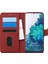 Samsung Galaxy S20 Fe Kılıf Fabric Book Wallet Kırmızı 1