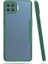 - Oppo Reno 4 Lite - Kılıf Kenarı Renkli Arkası Şeffaf Parfe Kapak - Koyu Yeşil - T16243 1