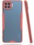 - Oppo Reno 4 Lite - Kılıf Kenarı Renkli Arkası Şeffaf Parfe Kapak - Pembe - T16243 1