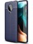 Xiaomi Redmi K30 Pro Kılıf Ultra Korumalı Deri Desenli Lüx Niss Silikon Kılıf Lacivert 1