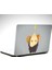 Dekolata Kız ve Yol Laptop Sticker 1