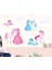 Kt Decoration Prenses Unicorn Tay Pony Bebek ve Çocuk Odası Pvc Duvar Sticker 2