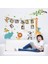 Kt Decoration Bebek ve Çocuk Odası Resim Fotoğraf Çerçeveli Sevimli Hayvanlar Pvc Duvar Sticker 3