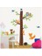 Kt Decoration Çocuk Odası Dekoru Boy ve Gelişim Ölçer Büyük Boy Ağaç Sincap ve Baykuşlar Pvc Duvar Sticker 2