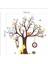 Kt Decoration Renkli Ağaç Maymun ve Baykuşlar Çocuk ve Bebek Odası Pvc Duvar Sticker 4