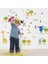 Kt Decoration Neşeli Hayvanlar Çocuk ve Bebek Odası Pvc Duvar Sticker 1
