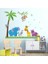 Kt Decoration Renkli Sevimli Hayvanlar Bebek ve Çocuk Odası Pvc Duvar Sticker 1