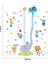 Kt Decoration Sevimli Fil Dev Boyutlu Boy Ölçer Bebek ve Çocuk Odası Pvc Duvar Sticker 4