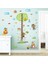 Kt Decoration Renkli Hayvanlar ve Ağaç Boy Ölçer Çocuk Odası Duvar Dekoru Sticker 2